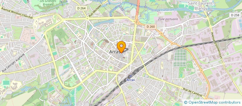 localisation de l'entreprise GLANWORTH à ARRAS