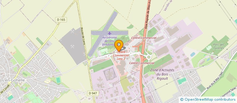 localisation de l'entreprise GLAP CUISINES à VENDIN-LE-VIEIL