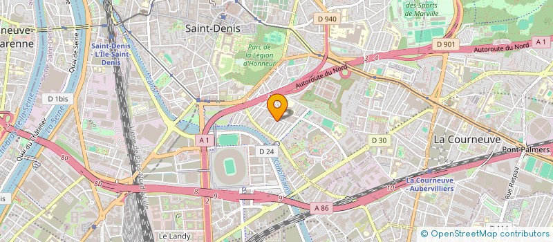 localisation de l'entreprise GLARDINAV - RENOVATION  SAINT-DENIS