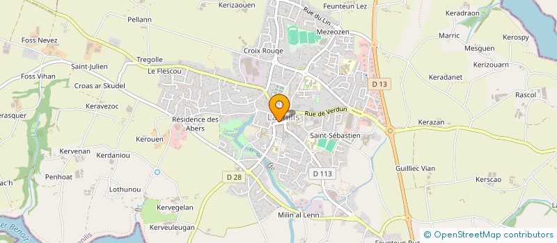 localisation de l'entreprise GLASGOW  LANNILIS