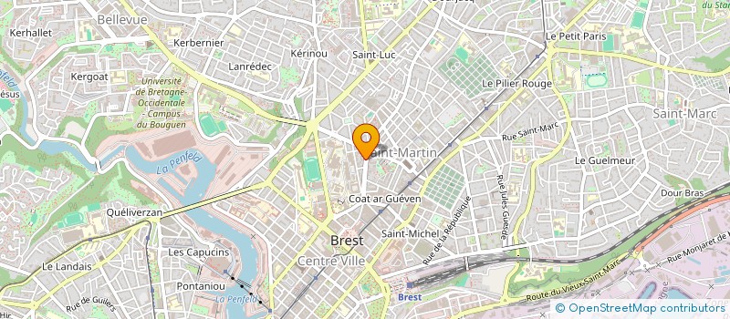localisation de l'entreprise GLASGOW COPY à BREST