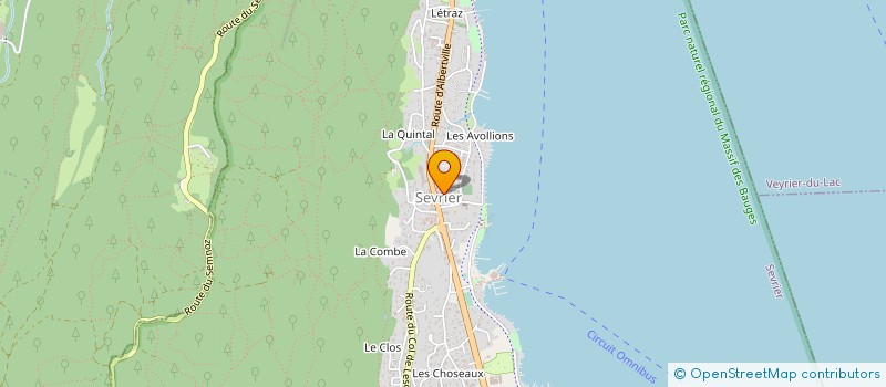 localisation de l'entreprise GLASS AND  DECO DESIGN EURL  SEVRIER