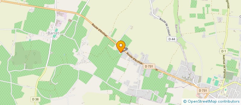 localisation de l'entreprise GLASS AUTO SERVICE BARBEZIEUX  BARBEZIEUX SAINT HILAIRE