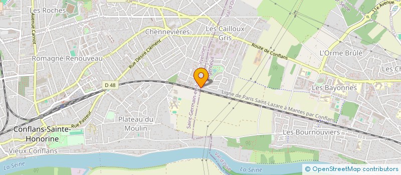 localisation de l'entreprise GLASS CAR.S  CONFLANS-SAINTE-HONORINE