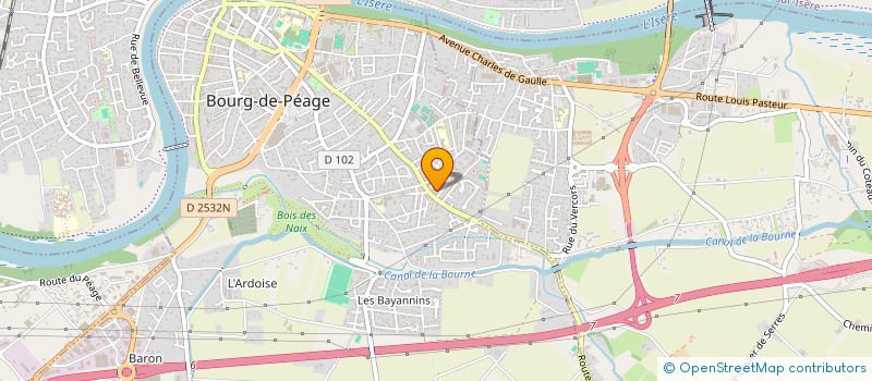 localisation de l'entreprise GLASS CORP  BOURG-DE-PEAGE