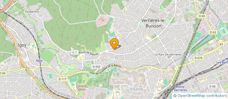 localisation de l'entreprise GLASS ET ARTS DIFFUSION à VERRIERES-LE-BUISSON