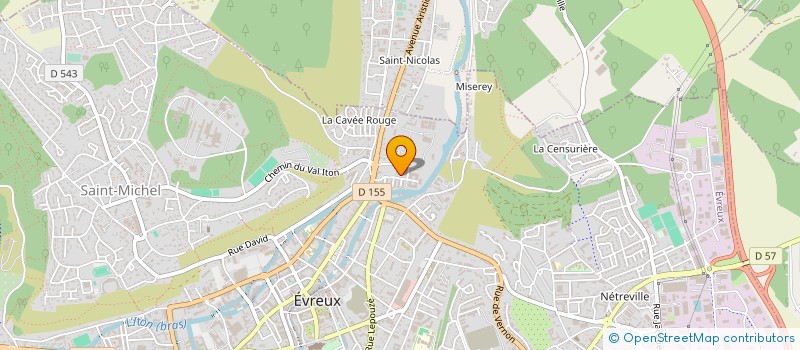 localisation de l'entreprise GLASS INNOV à EVREUX