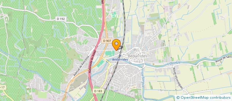 localisation de l'entreprise GLASS LAND  BEDARRIDES