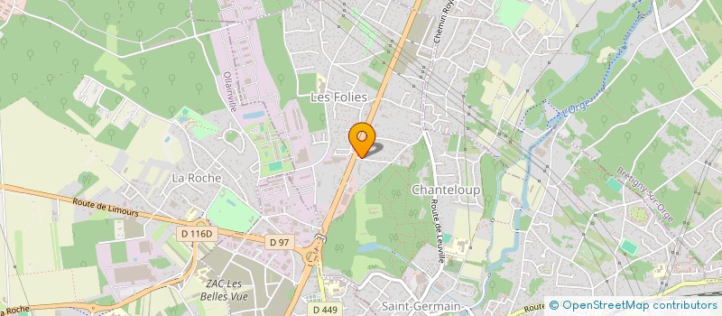 localisation de l'entreprise GLASS'NET AUTO à SAINT-GERMAIN-LES-ARPAJON