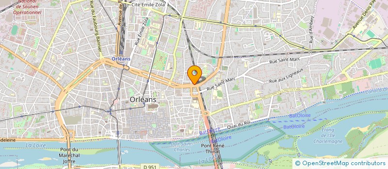 localisation de l'entreprise GLASS O à ORLEANS