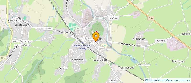 localisation de l'entreprise GLASS POWER  ANDREZIEUX-BOUTHEON