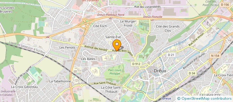 localisation de l'entreprise GLASSAUTO à DREUX