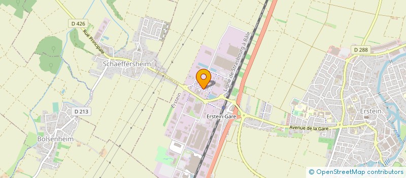 localisation de l'entreprise GLASSDEBOURG  ERSTEIN