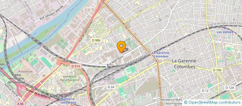 localisation de l'entreprise GLASSGLOW  NANTERRE