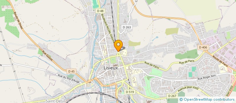 localisation de l'entreprise GLASSON à LISIEUX