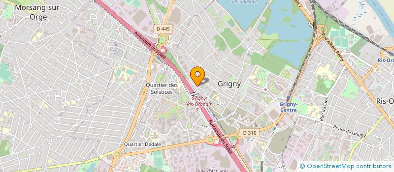 localisation de l'entreprise GLASSPROTECT 91 à GRIGNY