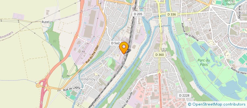 localisation de l'entreprise GLASSY HOTEL  VILLENOY