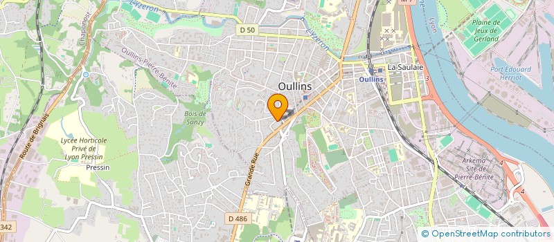 localisation de l'entreprise GLATHOLOU  OULLINS-PIERRE-BENITE