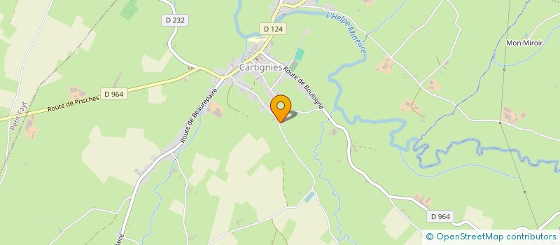 localisation de l'entreprise GLATIGNY ENTRETIENS ET ESPACES VERTS  CARTIGNIES