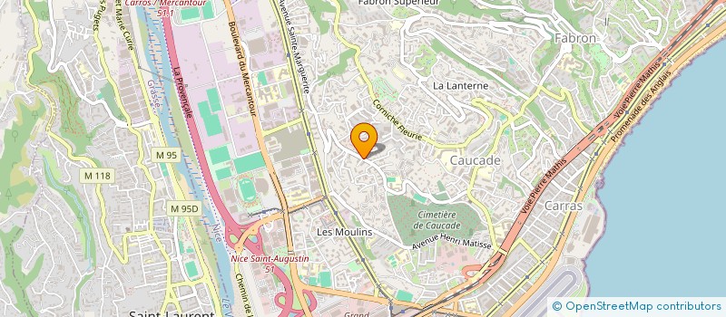 localisation de l'entreprise GLAUCOS à NICE