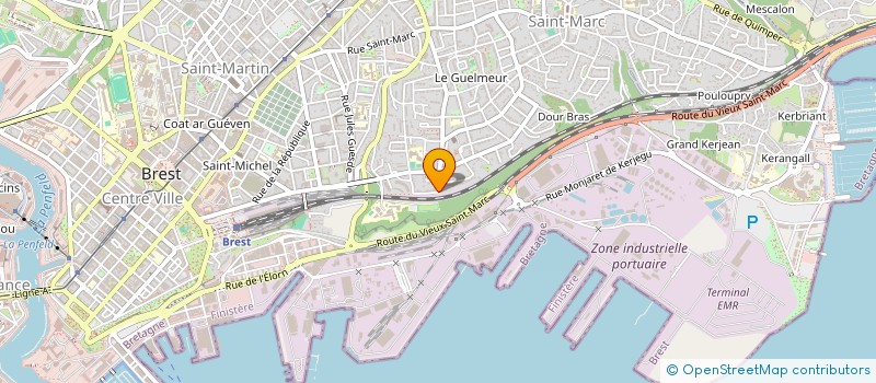 localisation de l'entreprise GLAZ INVEST à BREST