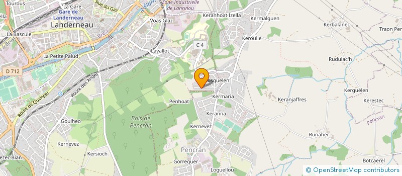 localisation de l'entreprise GLAZ RANDONNEE à LANDERNEAU