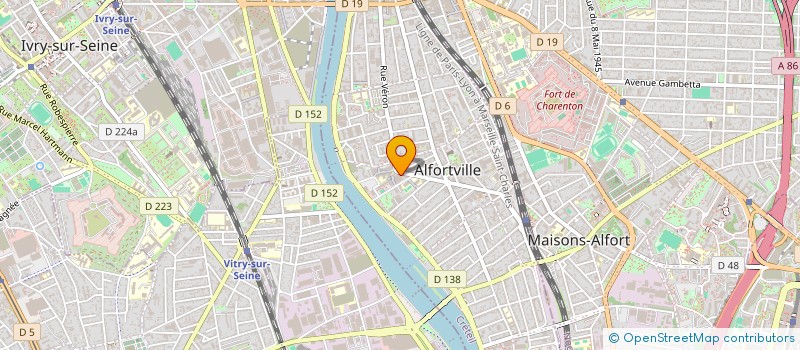 localisation de l'entreprise GLAZAREVA  ALFORTVILLE