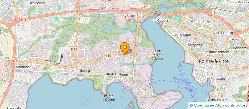 localisation de l'entreprise GLAZED  BAIE-MAHAULT