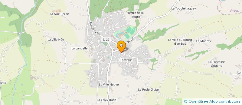 localisation de l'entreprise GLAZIC RIOUALEN  PLEDRAN