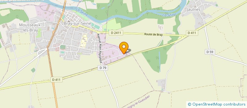 localisation de l'entreprise GLAZING EST à BRAY-SUR-SEINE