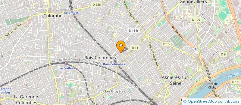 localisation de l'entreprise GLAZMOR à BOIS-COLOMBES