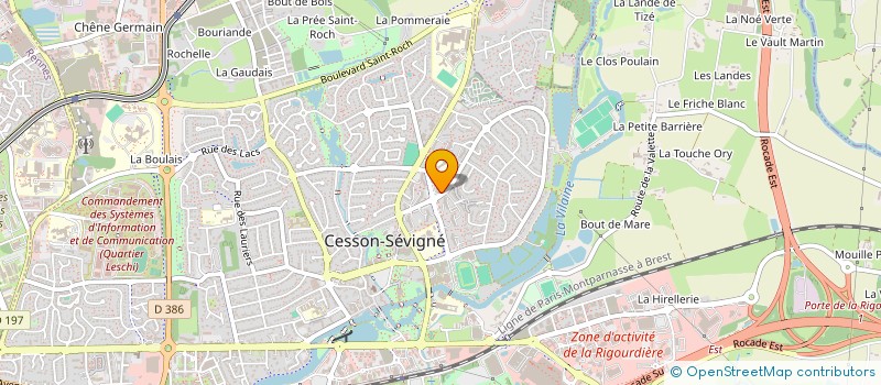 localisation de l'entreprise GLB 3M à CESSON-SEVIGNE
