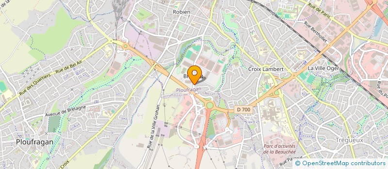 localisation de l'entreprise GLB  PLOUFRAGAN