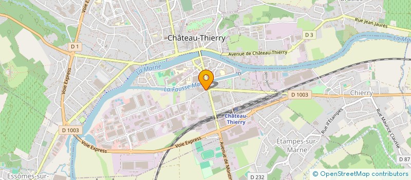 localisation de l'entreprise GLB ASSOCIES à CHATEAU-THIERRY