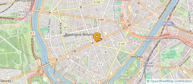 localisation de l'entreprise GLB COMMUNICATION  BOULOGNE-BILLANCOURT