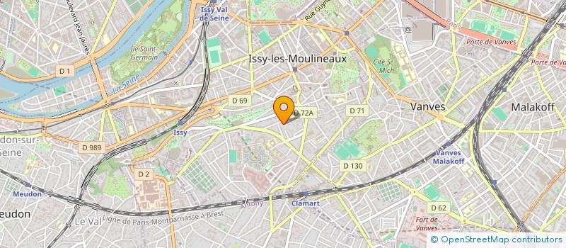 localisation de l'entreprise GLB CONSULTANT à ISSY-LES-MOULINEAUX