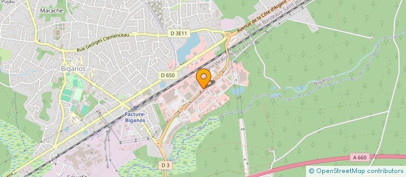 localisation de l'entreprise GLB DEVELOPPEMENT  BIGANOS