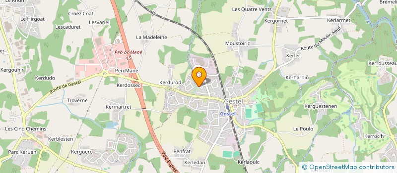 localisation de l'entreprise GLB DIFFUSION à GESTEL