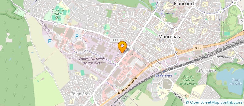 localisation de l'entreprise GLB FORME  COIGNIERES