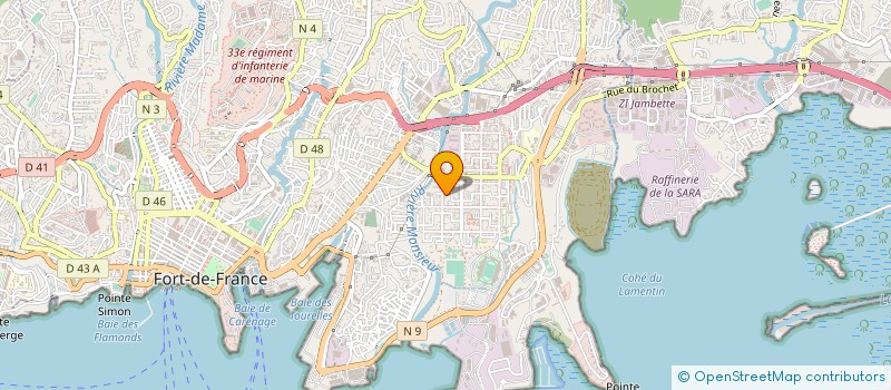 localisation de l'entreprise GLB HOLDING S.A.S.  FORT-DE-FRANCE