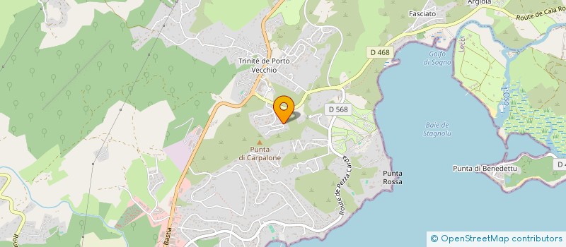 localisation de l'entreprise GLB INVESTISSEMENT à PORTO-VECCHIO