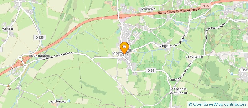 localisation de l'entreprise GLB OENO à MOROGES