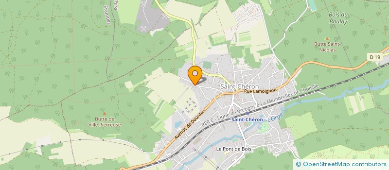 localisation de l'entreprise GLB PEINTURES à SAINT-CHERON