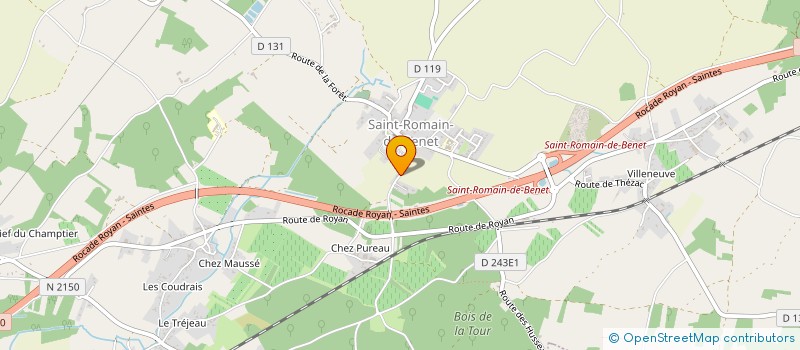 localisation de l'entreprise GLB SALSMANN à SAINT-ROMAIN-DE-BENET