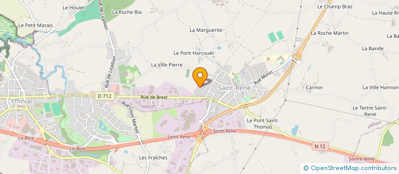 localisation de l'entreprise GLBC  HILLION