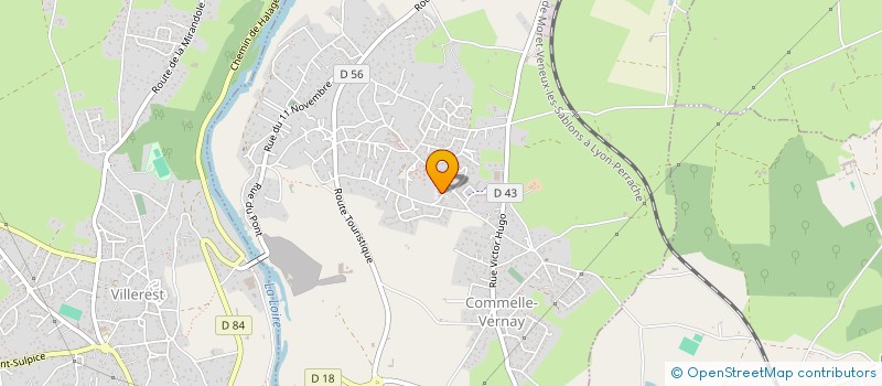 localisation de l'entreprise GLBDN  COMMELLE-VERNAY