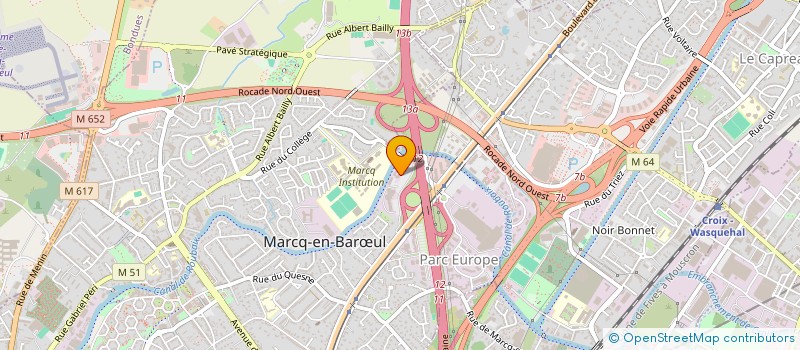 localisation de l'entreprise GLBIZ à MARCQ-EN-BARŒUL