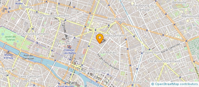 localisation de l'entreprise GLBJ  PARIS