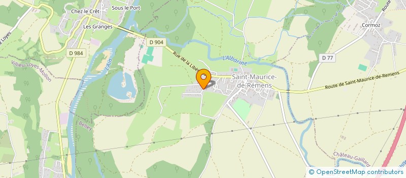 localisation de l'entreprise GLBR HOLDING  SAINT-MAURICE-DE-REMENS