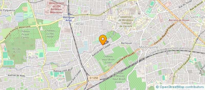 localisation de l'entreprise GLC  PESSAC